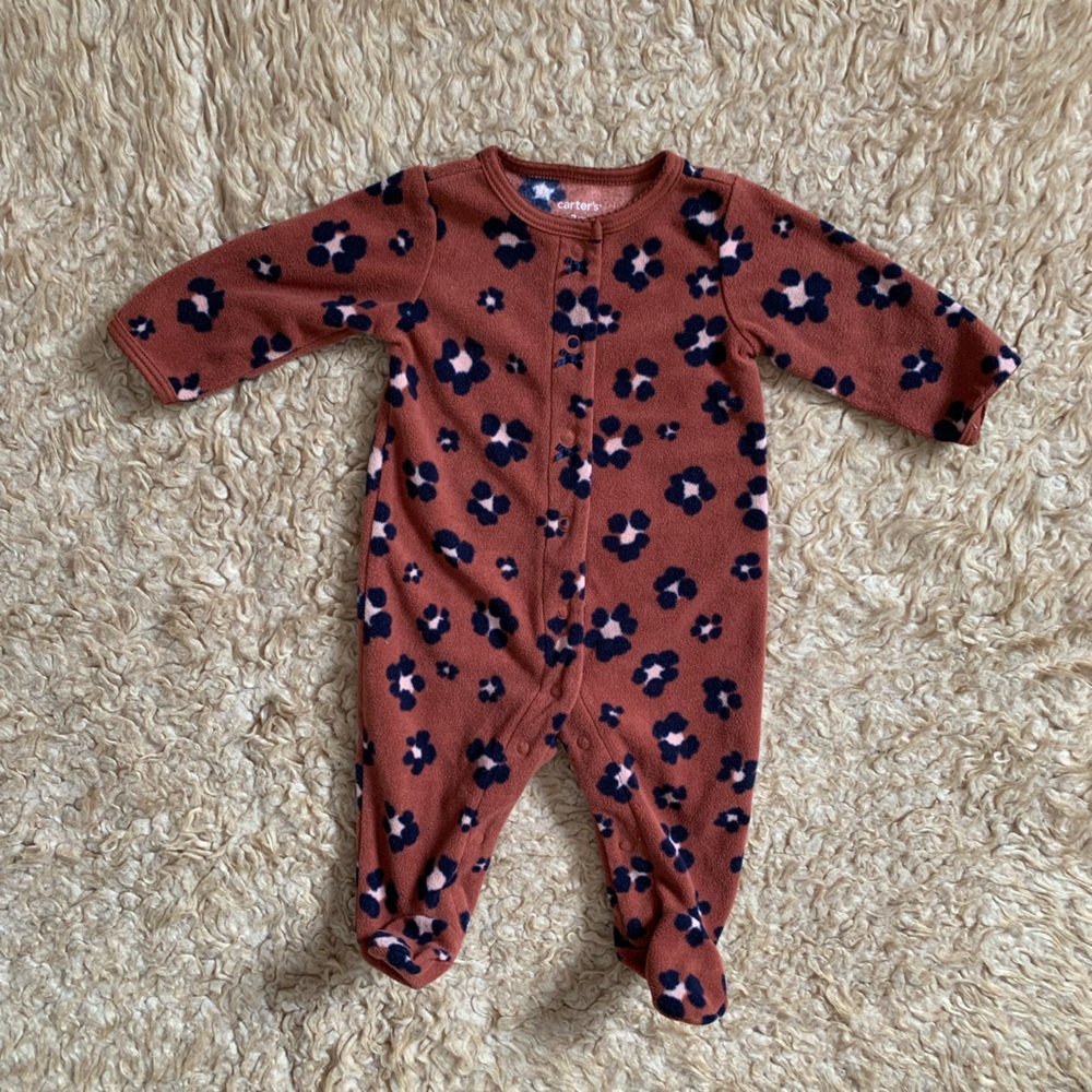 ✨(5 for $20) Carter's Patterned Fleece Footie